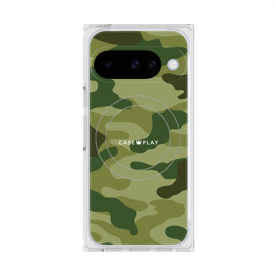 Premium Square Case with Pixelsnap［ Camouflage - Green ］