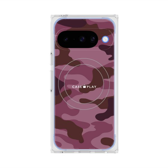Premium Square Case with Pixelsnap［ Camouflage - Pink ］