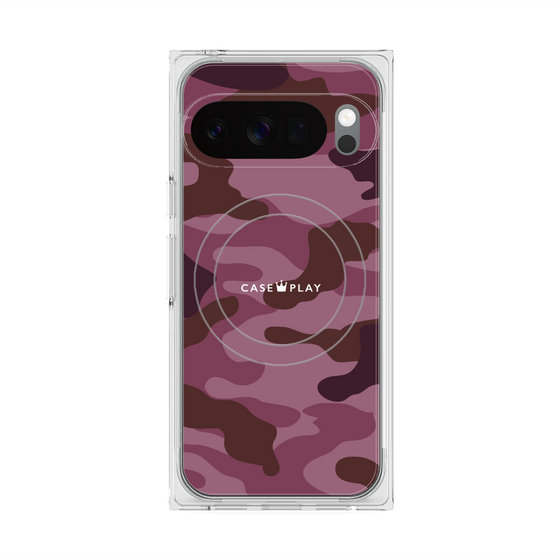 Premium Square Case with Pixelsnap［ Camouflage - Pink ］