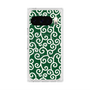 Premium Square Case with Pixelsnap［ Karakusa Pattern - Green ］