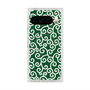 Premium Square Case with Pixelsnap［ Karakusa Pattern - Green ］