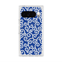 Premium Square Case with Pixelsnap［ Karakusa Pattern - Blue ］