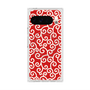 Premium Square Case with Pixelsnap［ Karakusa Pattern - Red ］