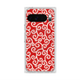 Premium Square Case with Pixelsnap［ Karakusa Pattern - Red ］