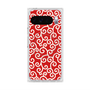 Premium Square Case with Pixelsnap［ Karakusa Pattern - Red ］