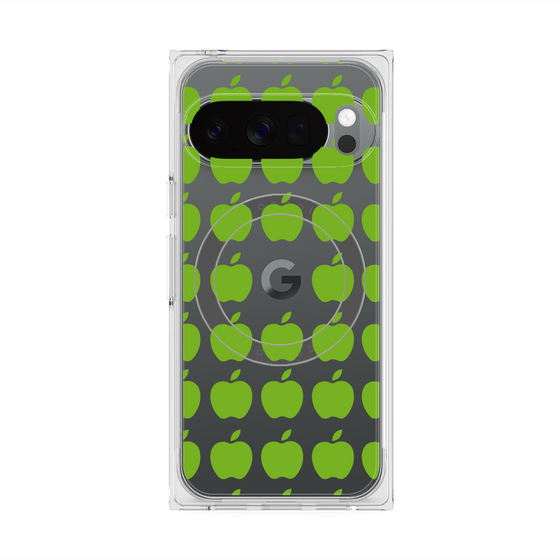 Premium Square Case with Pixelsnap［ Apple - Green ］