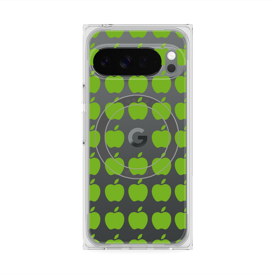 Premium Square Case with Pixelsnap［ Apple - Green ］