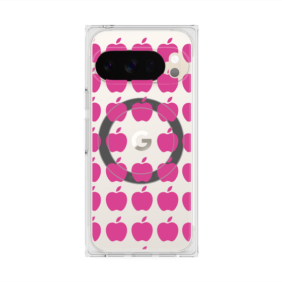 Premium Square Case with Pixelsnap［ Apple - Pink ］