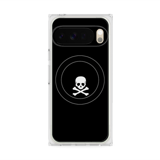 Premium Square Case with Pixelsnap［ Skull - Black ］
