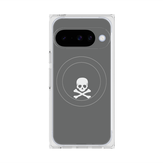 Premium Square Case with Pixelsnap［ Skull - Gray ］