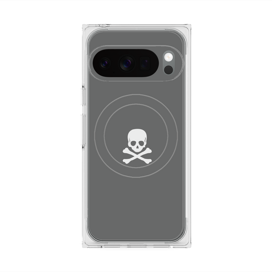 Premium Square Case with Pixelsnap［ Skull - Gray ］