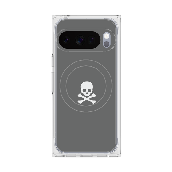 Premium Square Case with Pixelsnap［ Skull - Gray ］