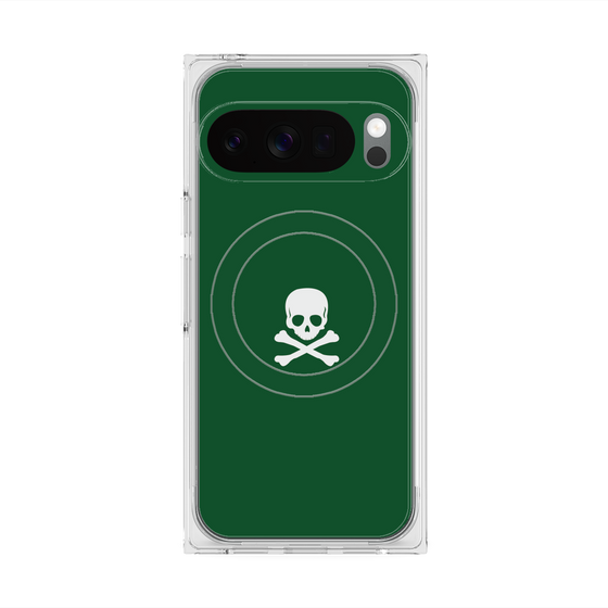 Premium Square Case with Pixelsnap［ Skull - Green ］
