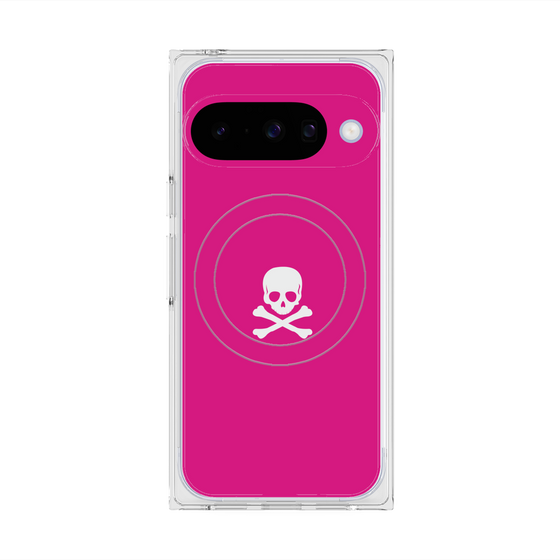 Premium Square Case with Pixelsnap［ Skull - Pink ］