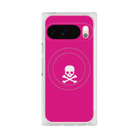 Premium Square Case with Pixelsnap［ Skull - Pink ］
