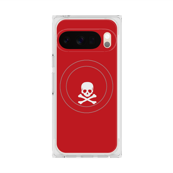 Premium Square Case with Pixelsnap［ Skull - Red ］