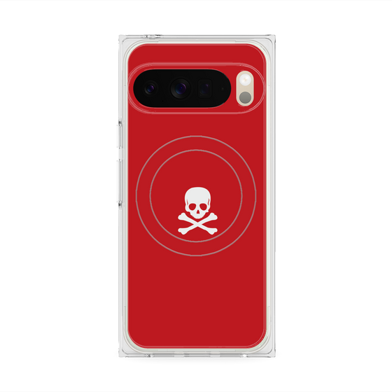 Premium Square Case with Pixelsnap［ Skull - Red ］