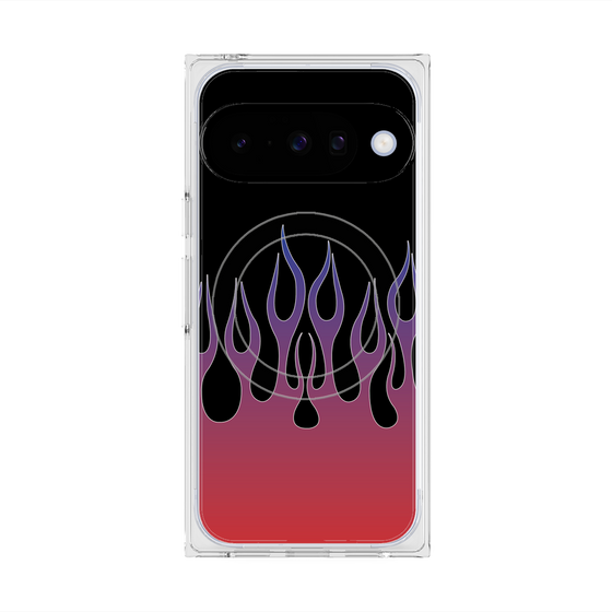 Premium Square Case with Pixelsnap［ Flame - Red ］