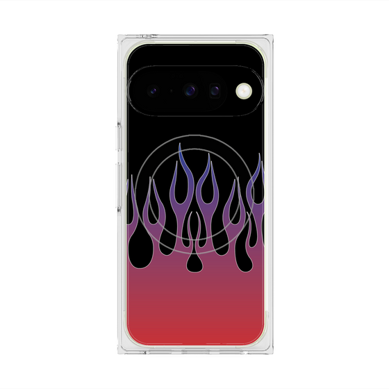 Premium Square Case with Pixelsnap［ Flame - Red ］