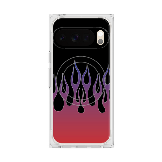 Premium Square Case with Pixelsnap［ Flame - Red ］