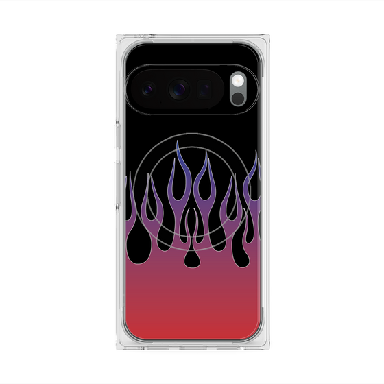 Premium Square Case with Pixelsnap［ Flame - Red ］