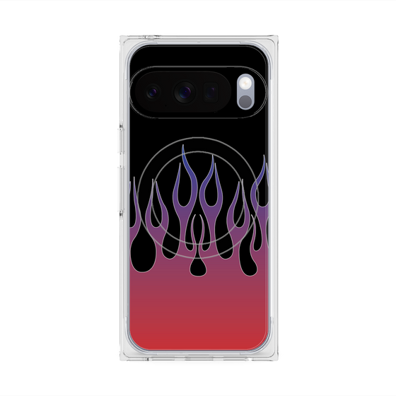 Premium Square Case with Pixelsnap［ Flame - Red ］