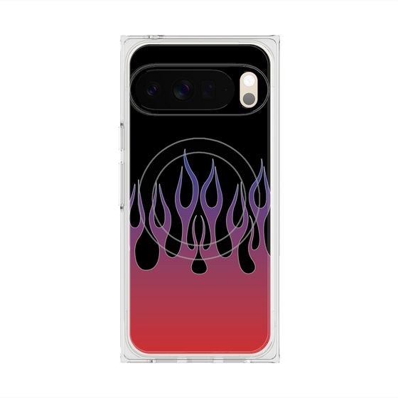 Premium Square Case with Pixelsnap［ Flame - Red ］