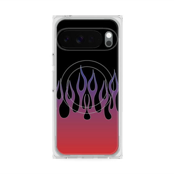 Premium Square Case with Pixelsnap［ Flame - Red ］