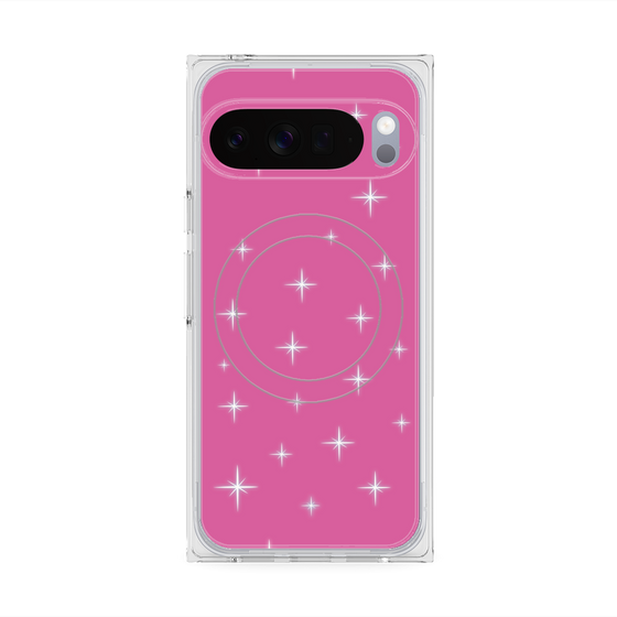 Premium Square Case with Pixelsnap［ Glitter - Pink ］