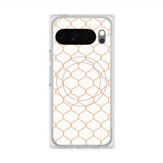 Premium Square Case with Pixelsnap［ Moroccan1 -Orange ］