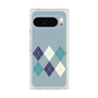 Premium Square Case with Pixelsnap［ Nordic Argyle - Blue ］