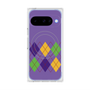 Premium Square Case with Pixelsnap［ Nordic Argyle - Purple ］