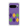 Premium Square Case with Pixelsnap［ Nordic Argyle - Purple ］