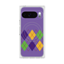 Premium Square Case with Pixelsnap［ Nordic Argyle - Purple ］