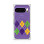 Premium Square Case with Pixelsnap［ Nordic Argyle - Purple ］