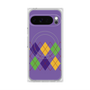 Premium Square Case with Pixelsnap［ Nordic Argyle - Purple ］