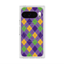 Premium Square Case with Pixelsnap［ Argyle - Purple ］