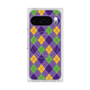 Premium Square Case with Pixelsnap［ Argyle - Purple ］