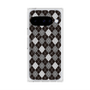 Premium Square Case with Pixelsnap［ Argyle - Black ］