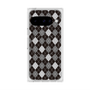 Premium Square Case with Pixelsnap［ Argyle - Black ］