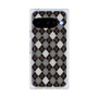 Premium Square Case with Pixelsnap［ Argyle - Black ］