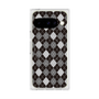 Premium Square Case with Pixelsnap［ Argyle - Black ］