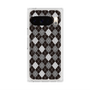 Premium Square Case with Pixelsnap［ Argyle - Black ］