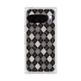 Premium Square Case with Pixelsnap［ Argyle - Black ］