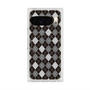 Premium Square Case with Pixelsnap［ Argyle - Black ］