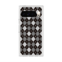 Premium Square Case with Pixelsnap［ Argyle - Black ］