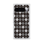 Premium Square Case with Pixelsnap［ Argyle - Black ］