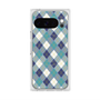 Premium Square Case with Pixelsnap［ Argyle - Blue ］