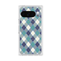Premium Square Case with Pixelsnap［ Argyle - Blue ］