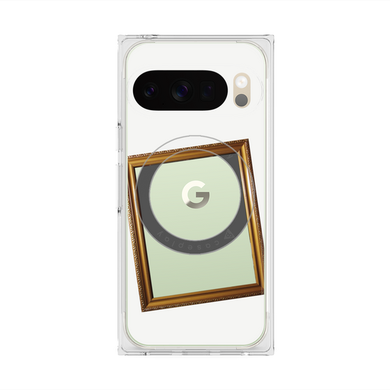 Premium Square Case with Pixelsnap［ Photo Frame - White ］